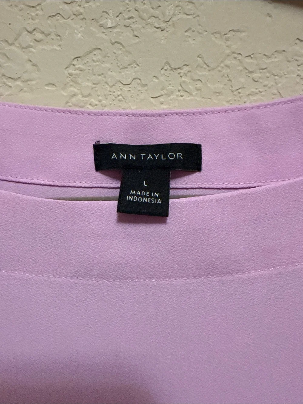 Ann Taylor Lavender Cap-Sleeve Boat Neck Blouse - Picture 3 of 3